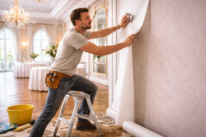 vliesbehang plaatsen